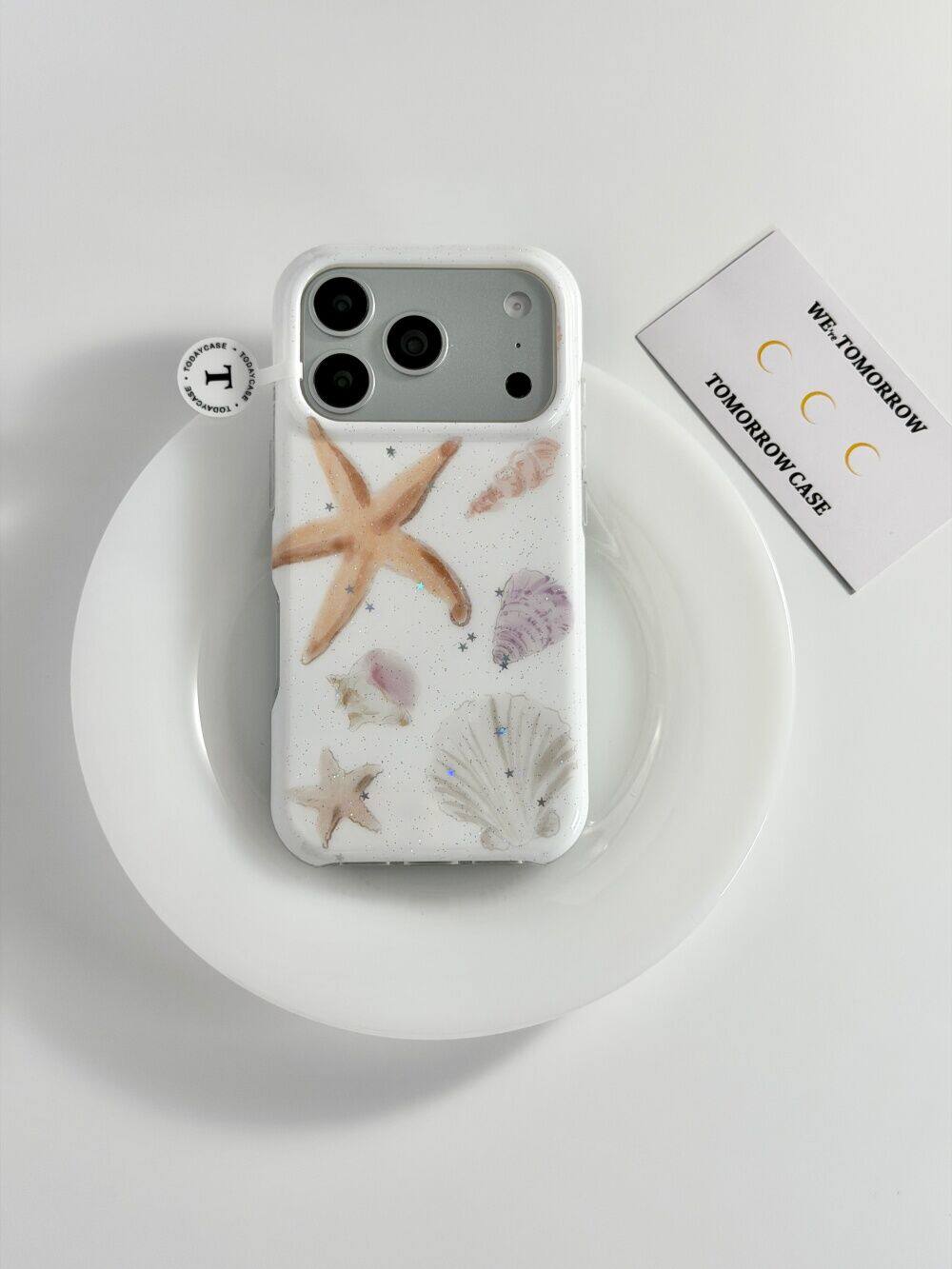 西多士ins油画海星贝壳适用苹果17promax夏天iphone16/15小众防摔手机壳