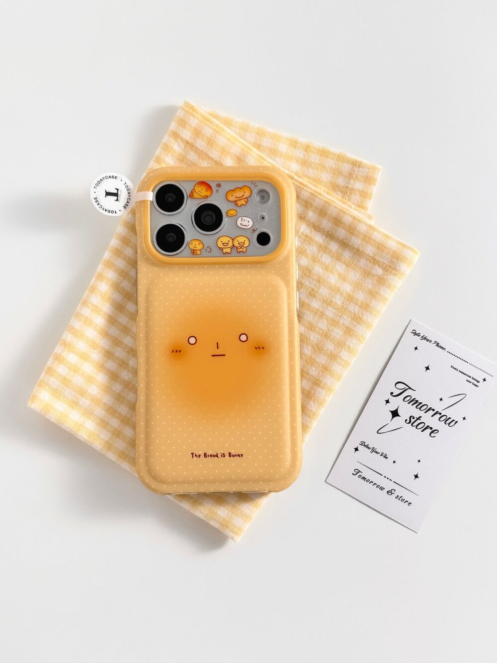 西多士可爱波点烤焦面包适用苹果17promax全包iPhone16磨砂15防摔手机壳