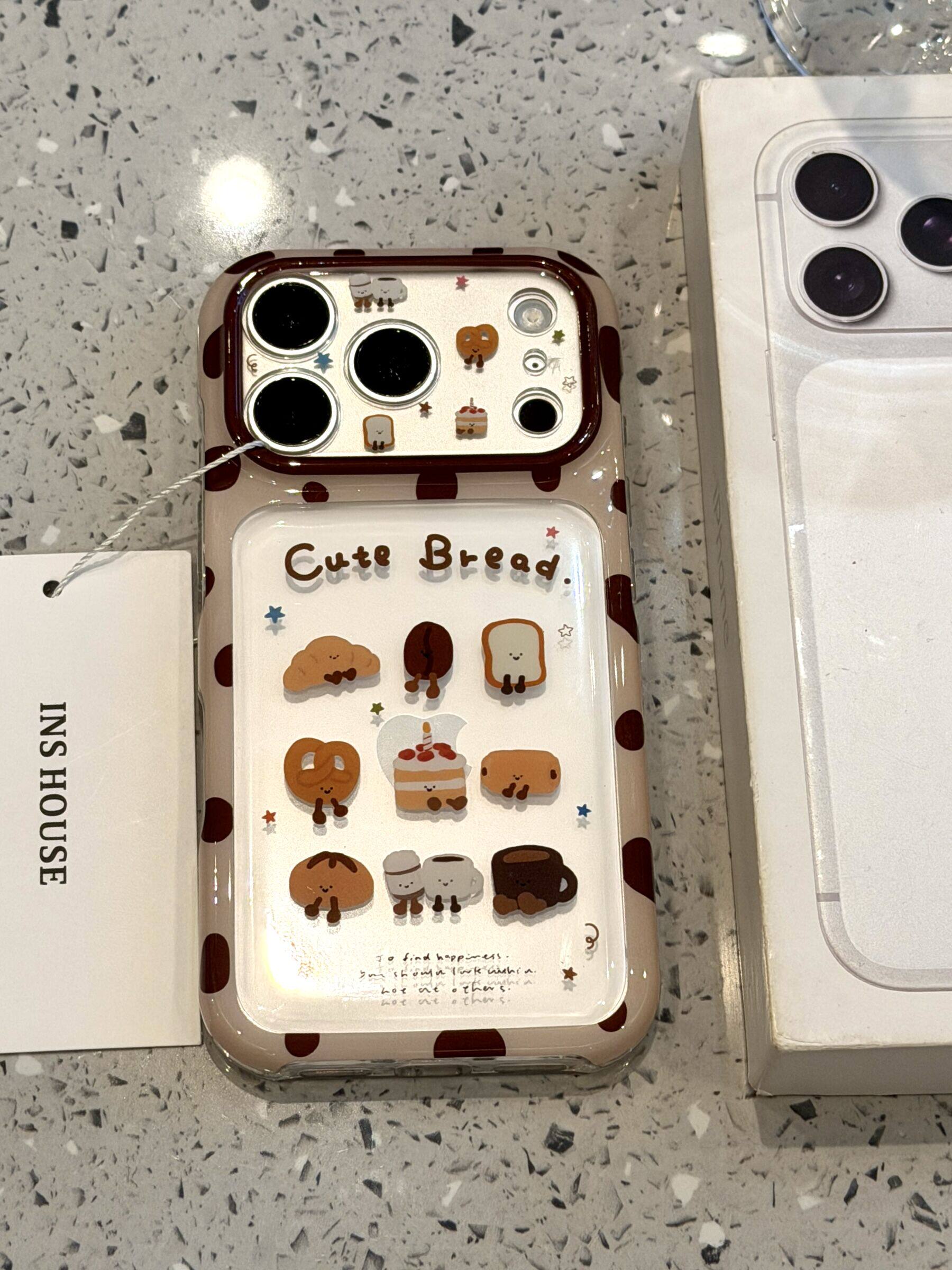 西多士适用于iphone18promax手机壳萌系可爱17jellycat面包咖啡豆合集16