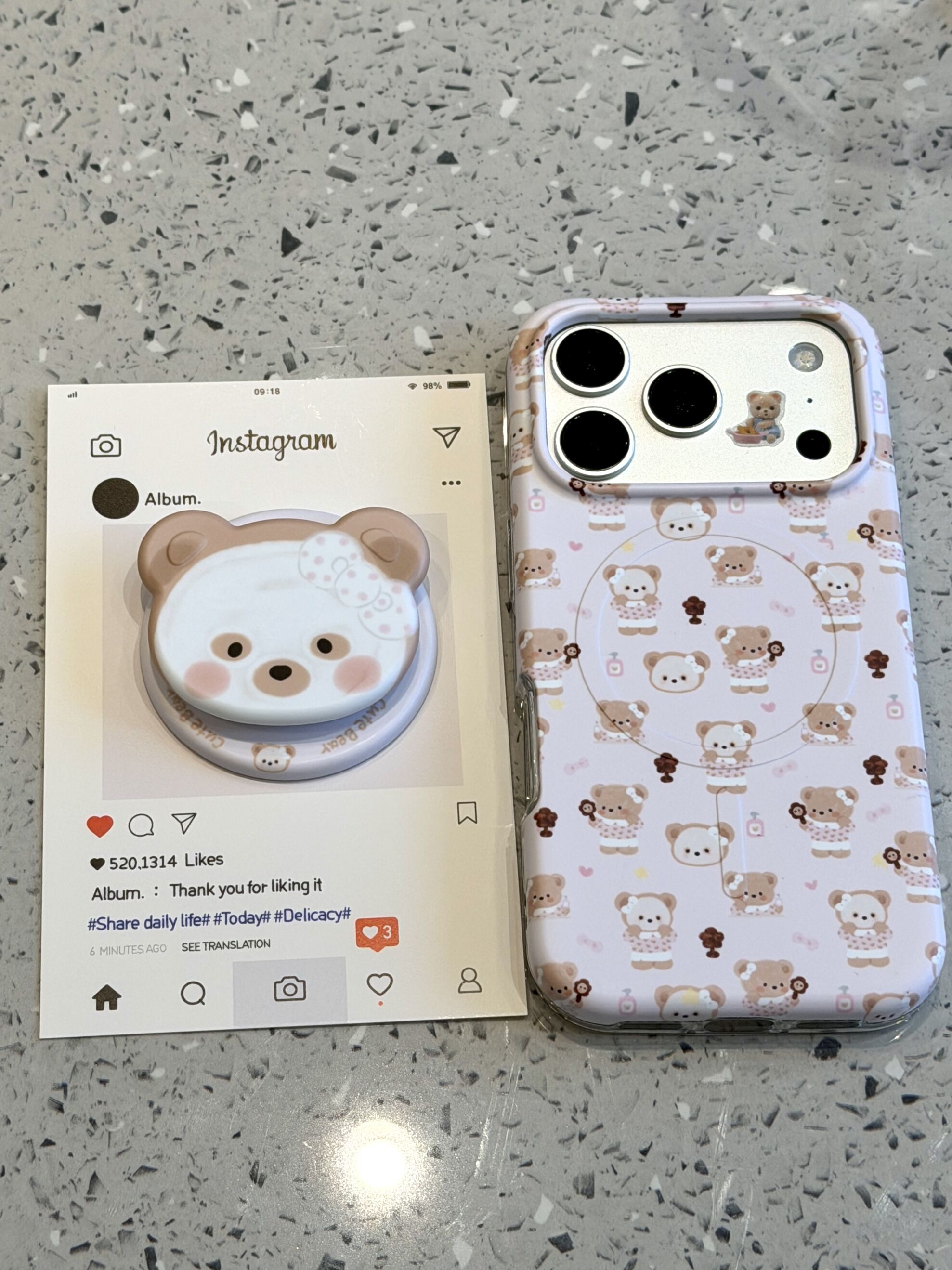 西多士软萌少女心敷面膜照镜子小熊适用于iphone17promax苹果16手机壳15