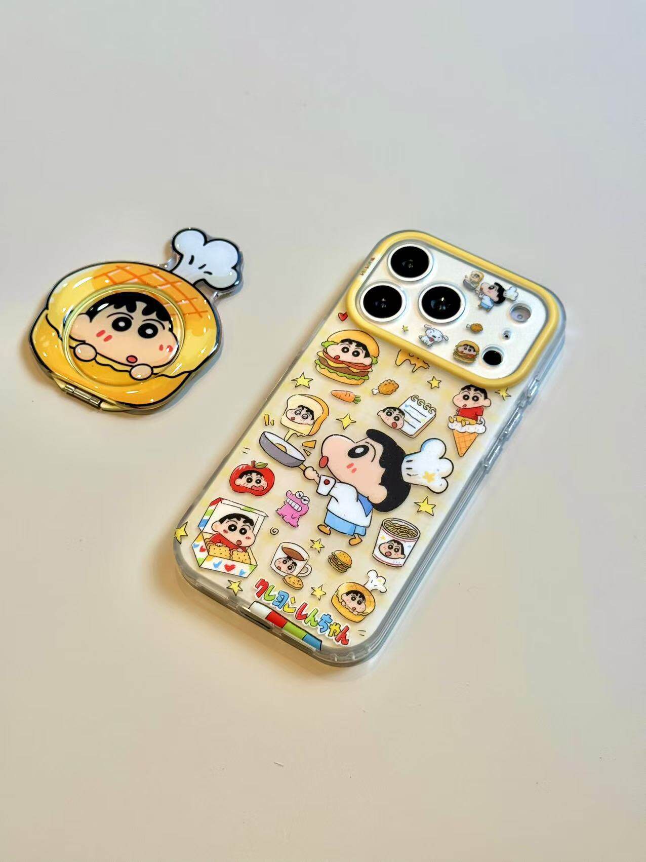 西多士创意炸鸡冰淇淋汉堡蜡笔小新适用于iphone17promax苹果16手机壳15