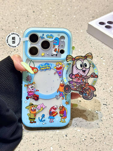 西多士比奇堡居民小丑鱼磁吸支架适用苹果17promax手机壳16iphone15