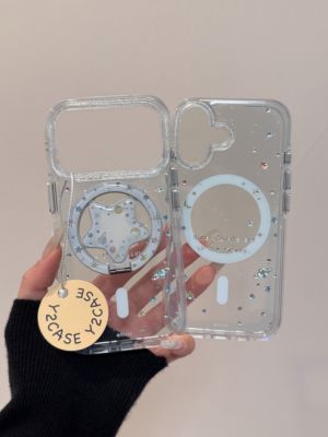 西多士磁吸壳ins风简约鎏金星球IMD双层手机壳适用iPhone17新款16个性创意ins15防摔保护套