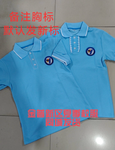 大连金普新区夏季短袖校服学生夏装上衣短裤裤裙套装耐磨好洗