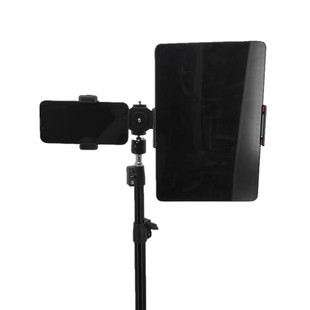 直播支架手机平板双机位横杆多机位夹子可横竖调节三脚架iPad配件