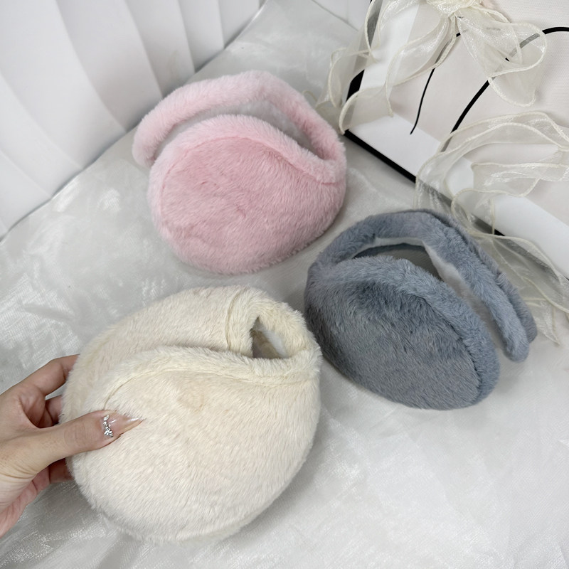 后戴式保暖耳罩男女毛绒冬季加厚