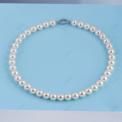 【白月光】2025珠光宝气经典圆形珍珠时尚女士气质百搭项链 TG025