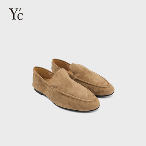 YC英伦平底乐福女鞋一脚蹬百搭