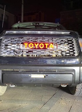 14-21年坦途加强金属前杠 带绞盘口黑色前护杠 原车风格前防护杠