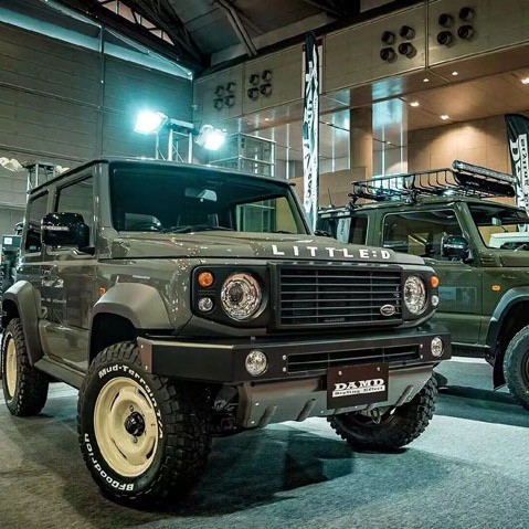适用19-24年铃木吉姆尼Jimmy中网JB74升级陆虎Landrover中网外观