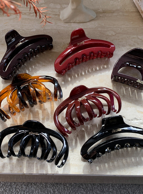 质感抓夹女大号弧形发夹后脑勺鲨鱼夹高级感百搭头饰时尚气质发抓