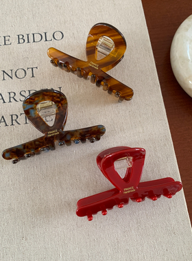 2025新款醋酸简约抓夹女高级感发夹头饰后脑勺鲨鱼夹发卡夹子发饰