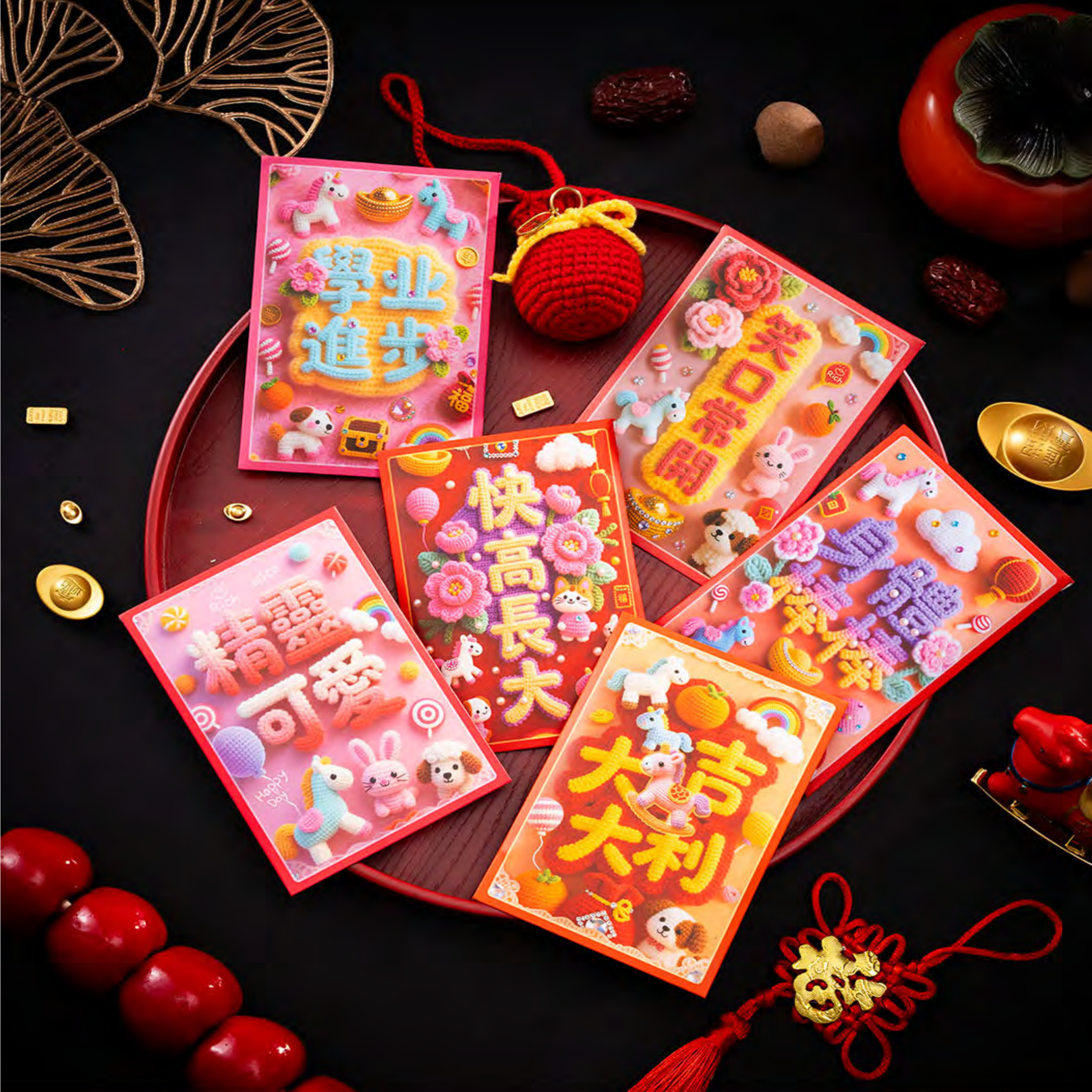 【5065A】2026马年上新卡通可爱节庆利是封春节耀能港版儿童红包