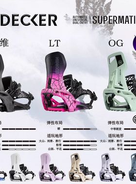 NIDECKER 2526新款男女滑雪固定器SUPERMATIC一秒超级快穿不挑鞋