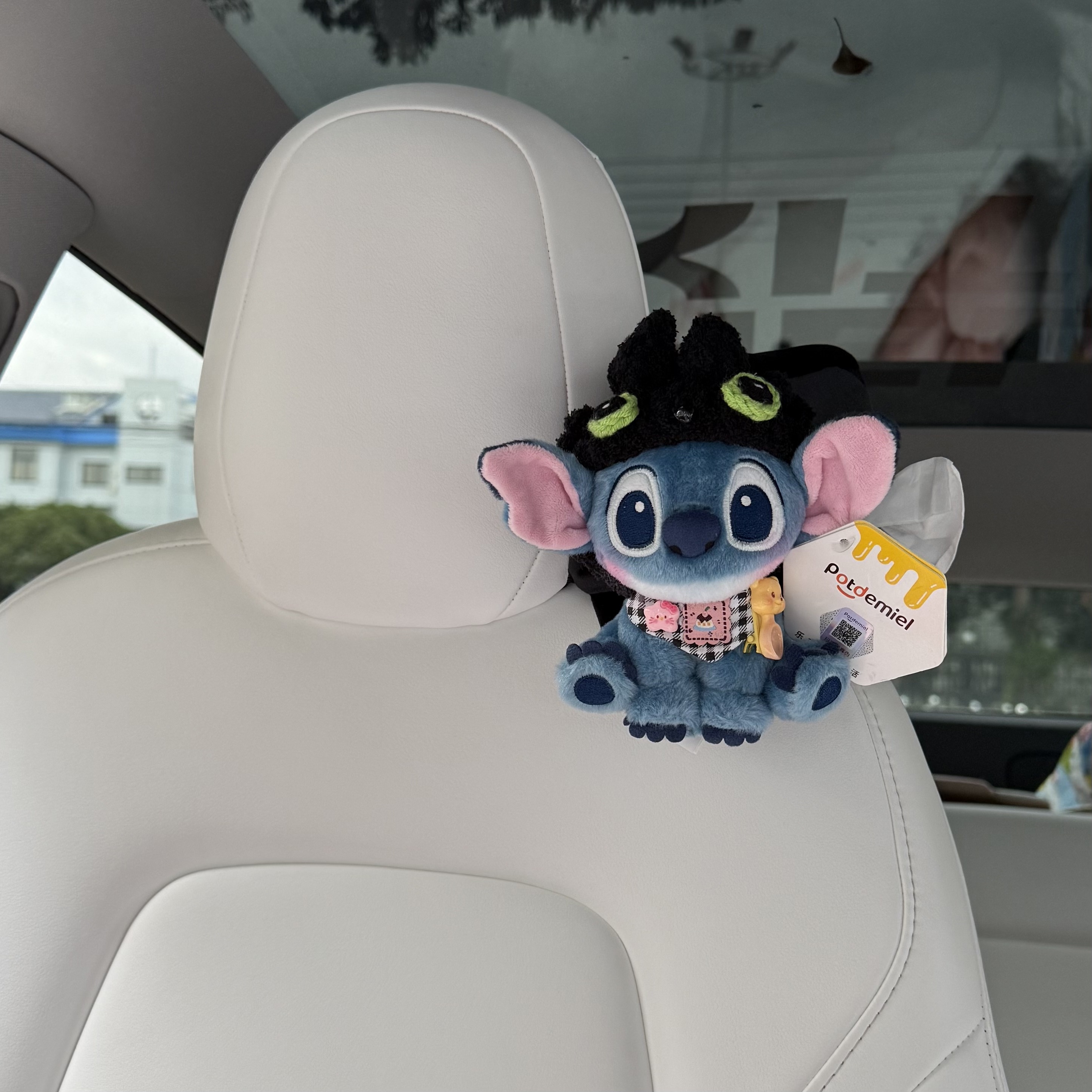 正版星际宝贝无牙仔史迪奇车载纸巾盒抽纸盒纸巾袋车内装饰新车礼