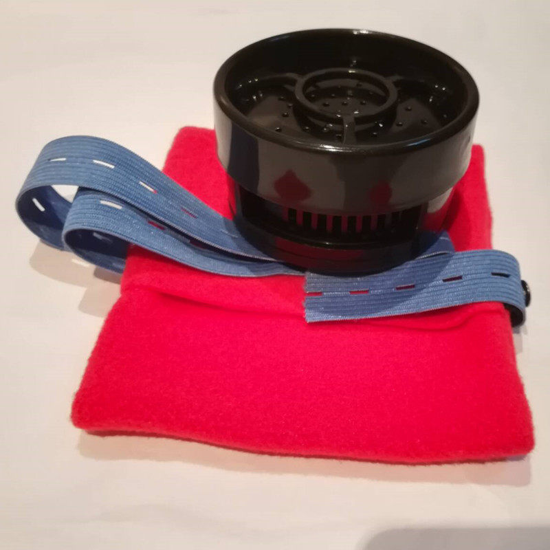 无烟艾灸盒随身灸家用仪器条纯铜颈椎全身便携温绒布套玄铁美容院