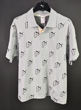 PUMA彪马正品2025新款男子polo运动厚款透气休闲翻领T恤 539664