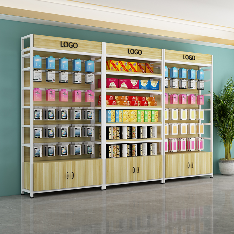 落地展示柜多层可调节置物架手机配件化妆品陈列架便利店超市货架