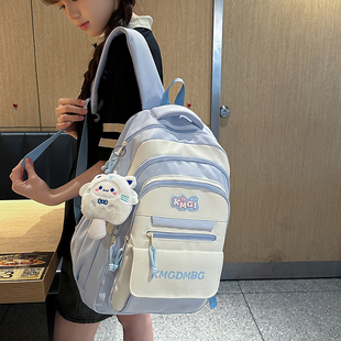 书包初中女生2025新款高颜值大容量高中生ins众女孩超轻护脊减负