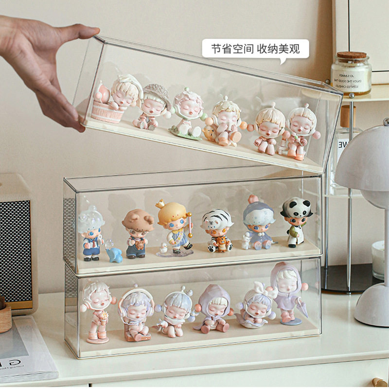 亚克力展示盒盲盒收纳展示架泡泡玛特萌粒乐高防尘柜子手办收纳盒,收纳整理,其他收纳盒,淘宝优惠券,粉丝福利购,淘宝优惠卷