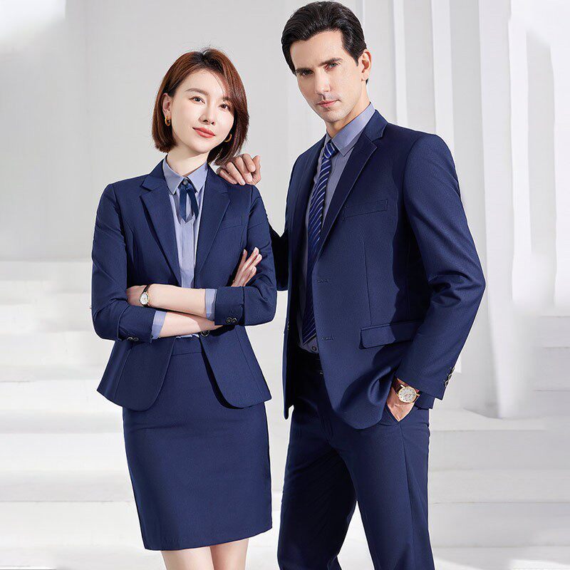 男女同款西服套装4S酒店事业单位工作服职业装气质西装商务风