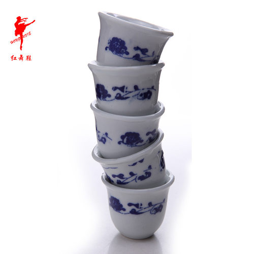 红舞鞋蒙古舞蹈酒盅道具蒙古族民族舞舞蹈用品跳舞景德镇酒盅9048