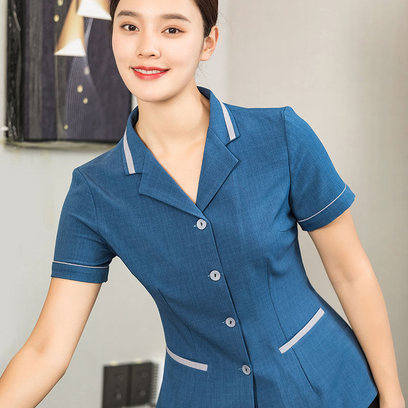 保洁服短袖酒店客房清洁工套装物业商场医院阿姨保洁工作服夏透气