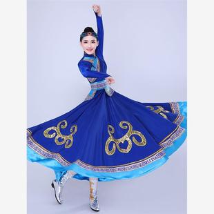 新款少数民族服饰男女蒙古族演出服装鸿燕女装舞蹈服天边表演服裙