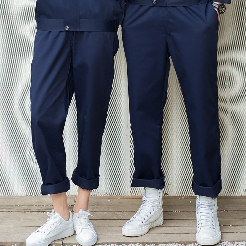 男女工作服裤子春秋劳保服裤宽松长裤耐磨汽修服工人工地工厂单裤