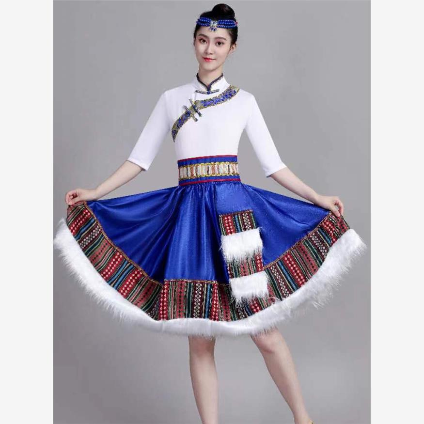 藏族演出服女半身裙少数