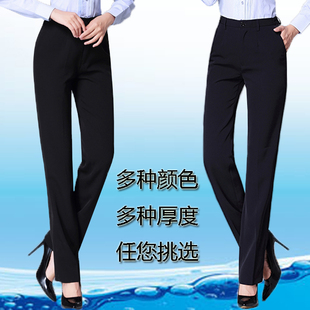 新款工作服裤子移动女秋职业正装直筒邮政冬款工装西裤灰色