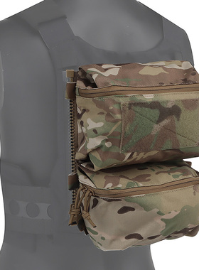 FCPC V5背心双袋组合背板水袋包扩展副包迷彩战术户外YKK10号通用