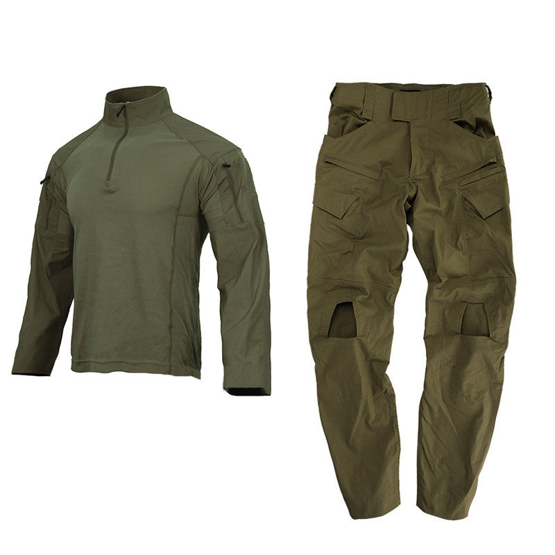 爱默生蓝标军迷户外CS战术长裤E4升级作训服上衣T恤/裤子套装套服