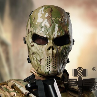 WARCHIEF/酋长军迷苔藓迷彩夜魔防护面罩真人CS户外全脸面具护脸