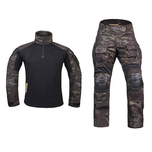 爱默生G3升级MCBK暗夜迷彩战术户外青蛙套服上衣T恤长裤裤子长袖