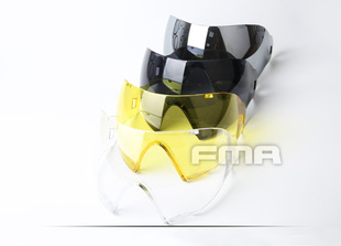 FMA 户外F1面罩单层专用替换/备用镜片PC彩单镜片 FM-G0007