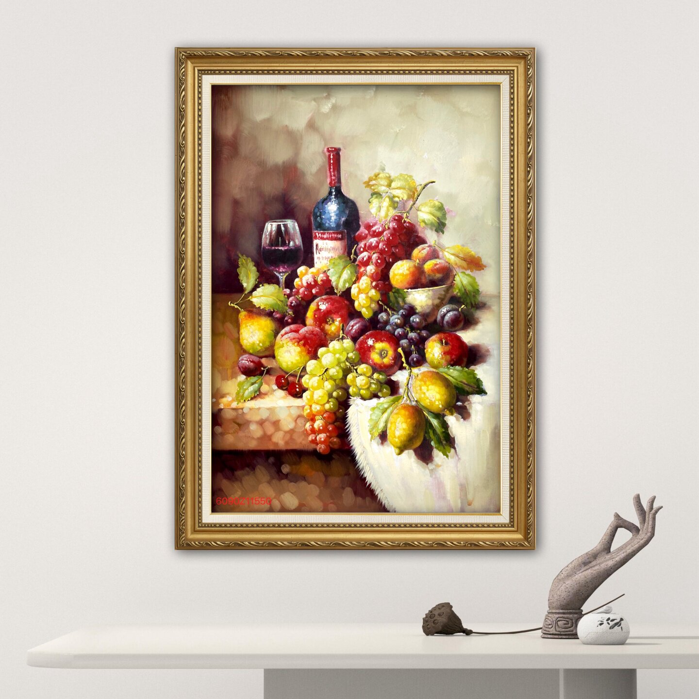 欧式古典静物水果油画餐厅装饰画客厅玄关酒柜挂画纯手绘艺术画
