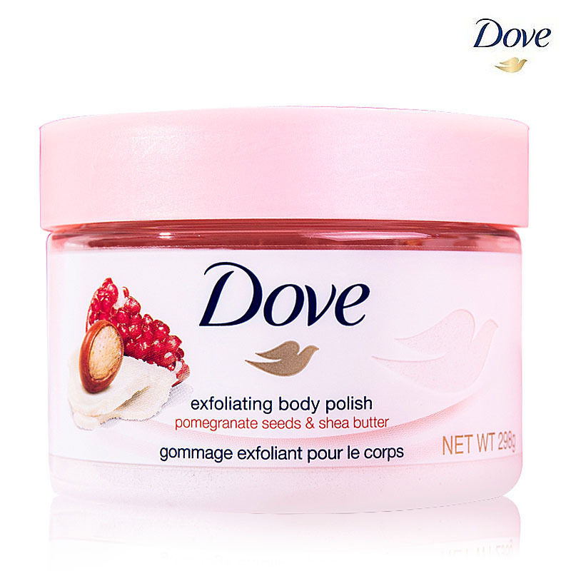 多芬身体滋润磨砂膏 石榴籽和乳木果香型 去角质光滑肌肤香体298g