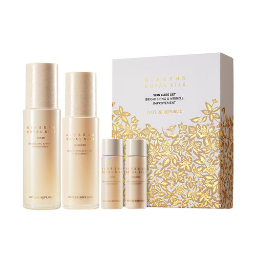 自然乐园人参蜂王黄金水乳护肤品