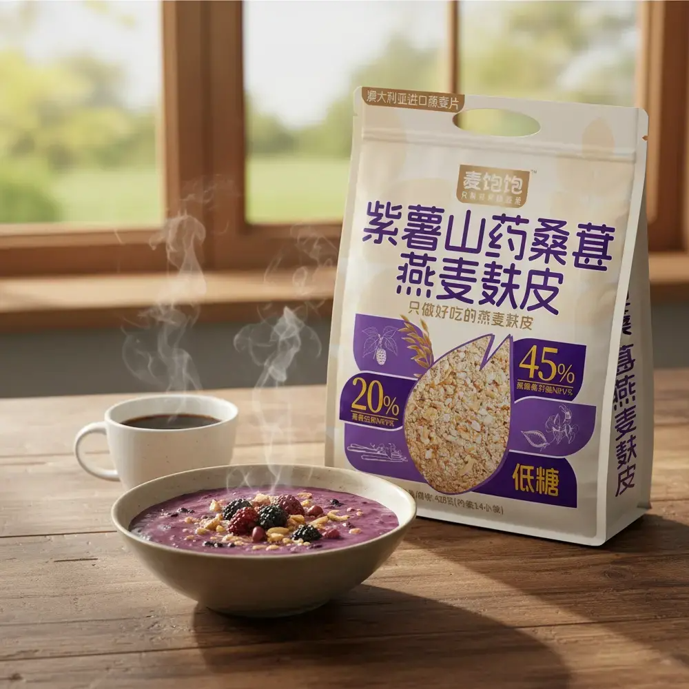 麦饱饱紫薯山药桑葚燕麦麸皮