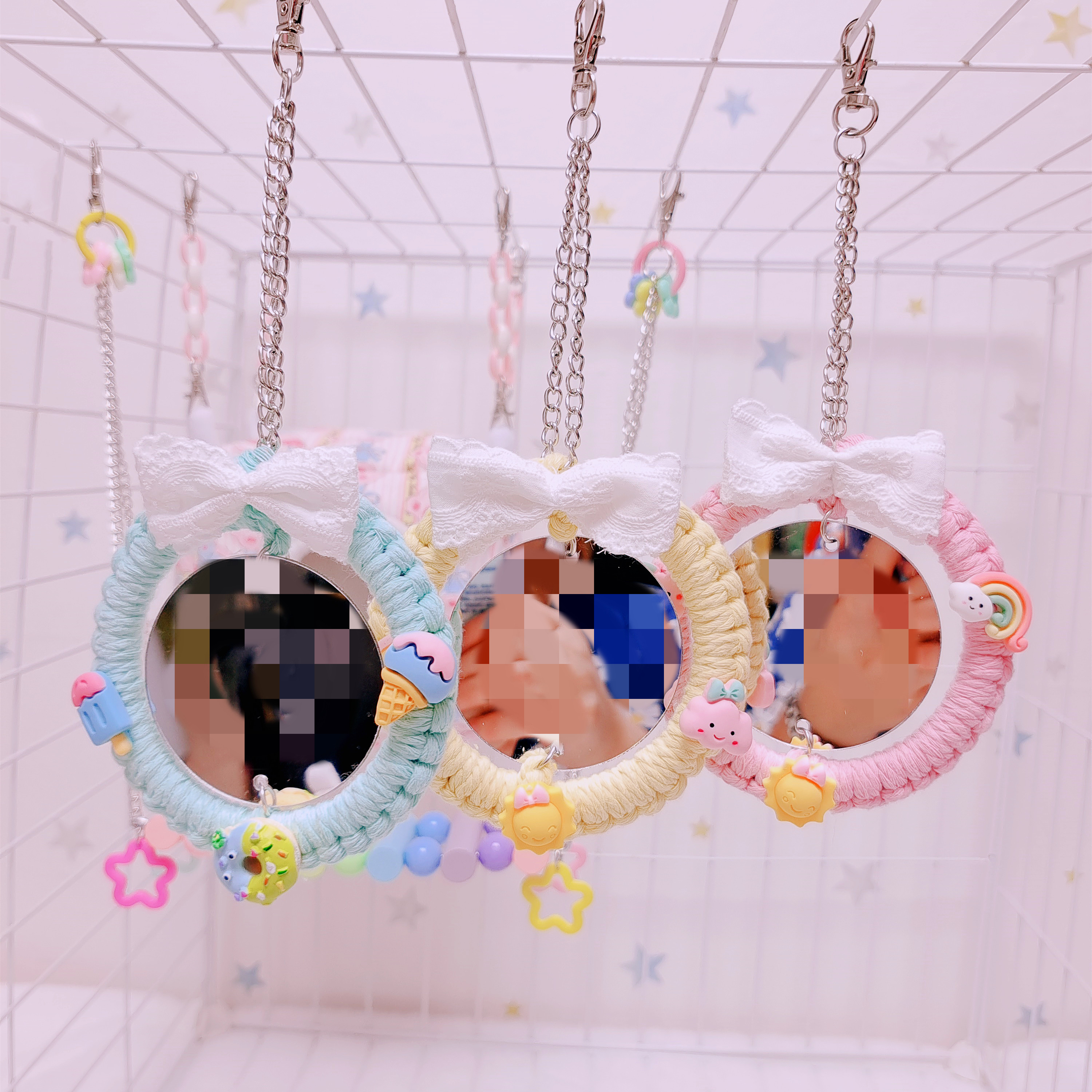 鹦鹉镜子玩具鸟笼小鸟鸟用玄凤