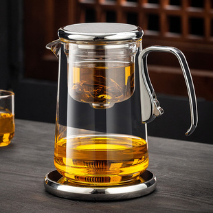 2026新款磁吸飘逸杯泡茶壶茶水分离懒人神器大容量玻璃内胆冲茶器
