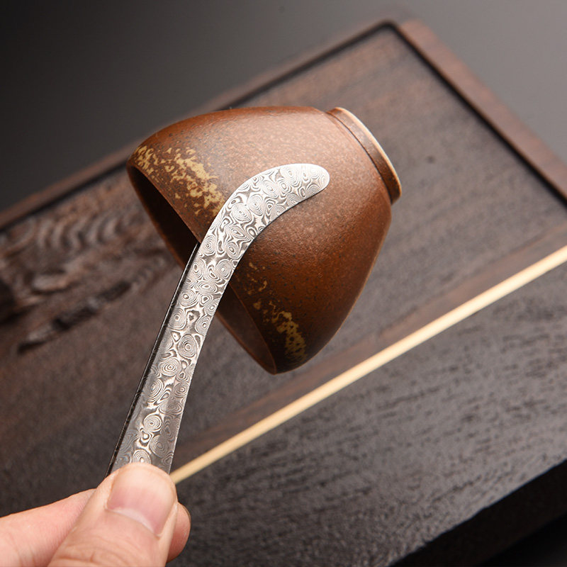 锦格 功夫茶具茶道零配件304不锈钢普洱茶刀茶勺茶夹六君子三件套