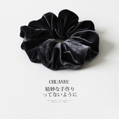 轻奢轻奢时尚 川野法式 秋冬丝绒大肠发圈新款 橡皮筋高弹力耐用发饰