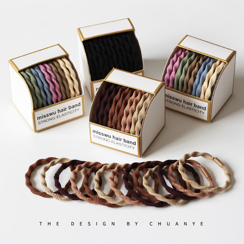 川野10根装橡皮筋高弹力耐用头发