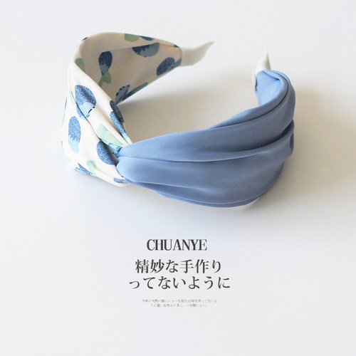 川野撞色草莓发箍2025新款