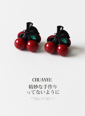 川野樱桃小抓夹女2025新款高级感头发夹子后脑勺发夹发量少半扎发