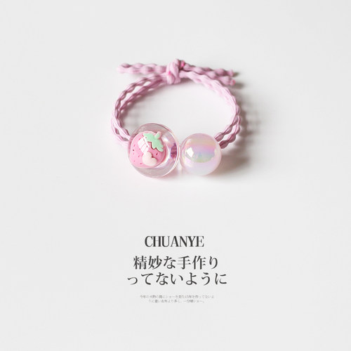 川野仿水晶水果发圈头绳