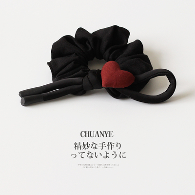 川野法式红色爱心大肠发圈