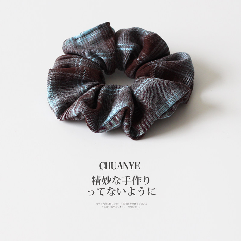 川野法式秋冬植绒大肠发圈